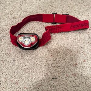 Energizer Red LED Headlamp New Confition